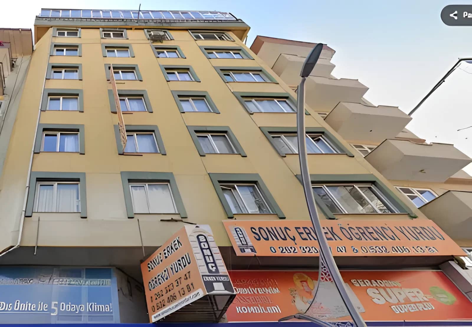 Özel Sonuç Erkek Öğrenci Yurdu