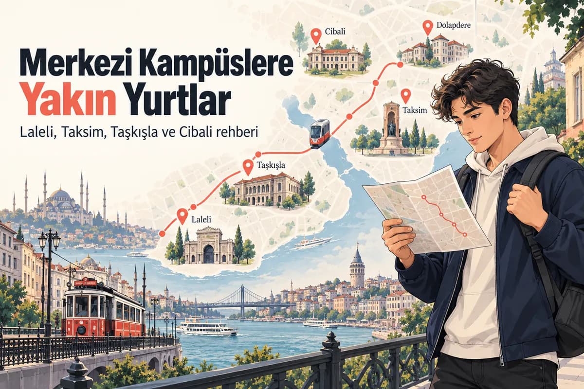 İstanbul’da merkezi üniversite kampüslerine yakın öğrenci yurtları rehberi