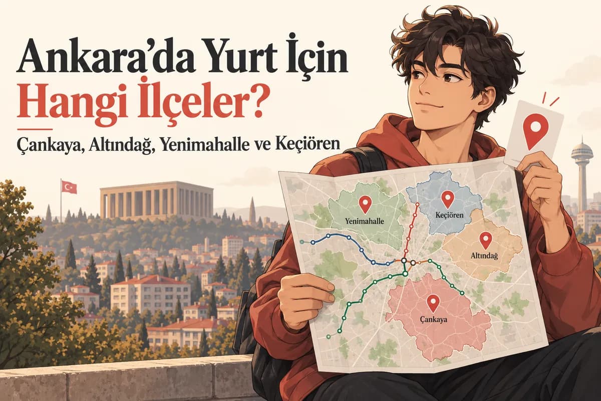 Ankara’da öğrenci yurdu için Çankaya, Altındağ, Yenimahalle ve Keçiören rehberi