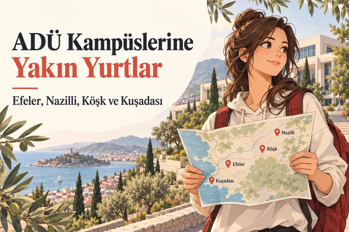 Aydın Adnan Menderes Üniversitesi kampüslerine yakın öğrenci yurtları rehberi