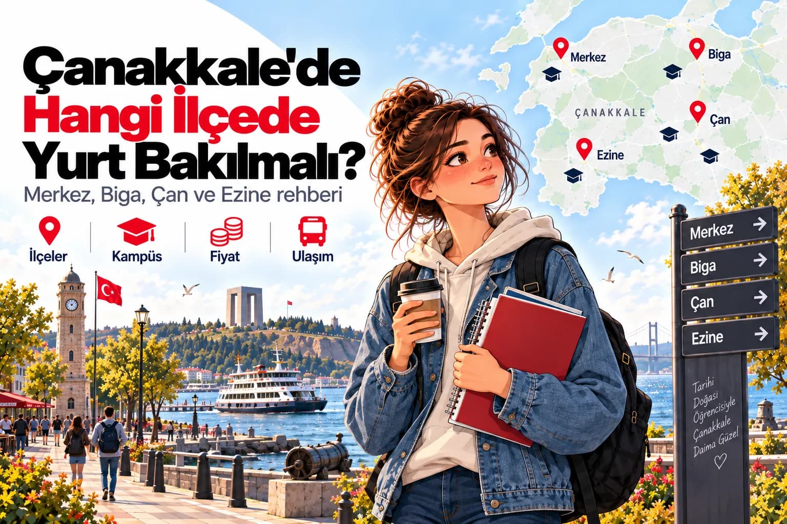Çanakkale'de Hangi İlçede Yurt Bakılmalı? Merkez, Biga, Çan ve Ezine Rehberi
