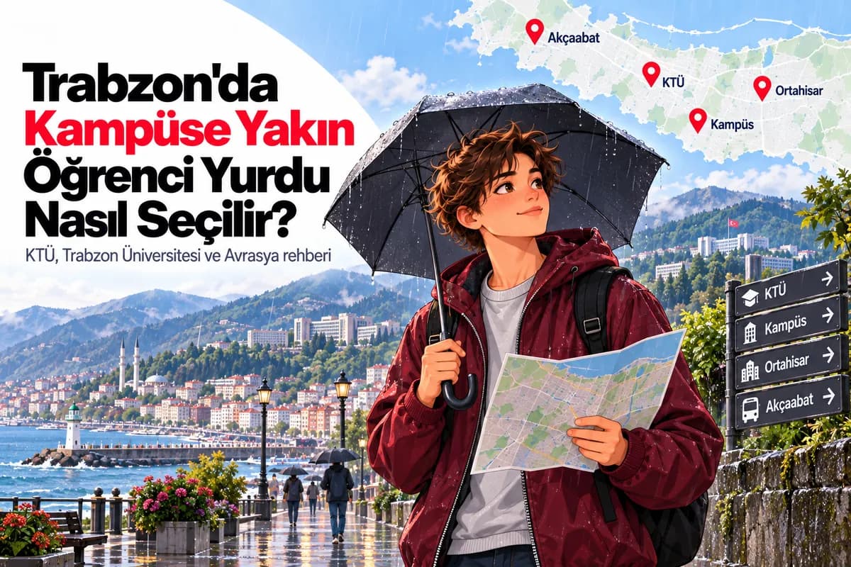 Trabzon'da kampüse yakın öğrenci yurdu seçme rehberi