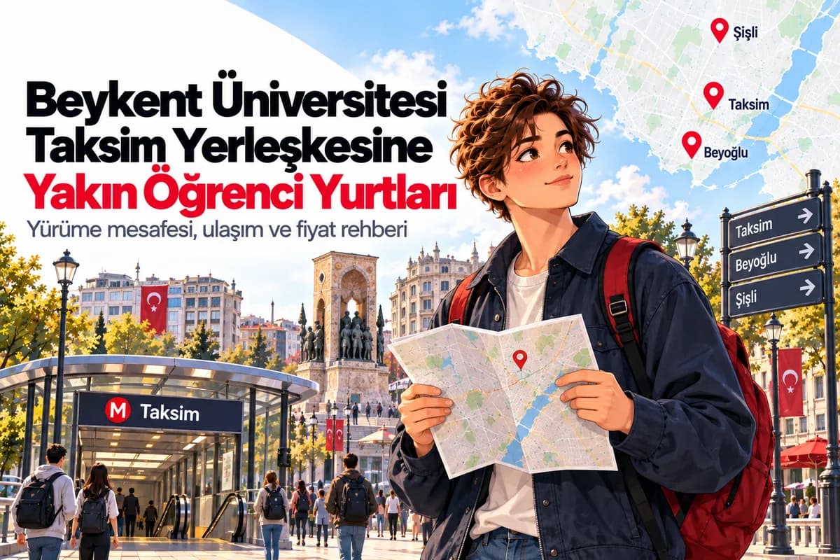 Beykent Üniversitesi Taksim Yerleşkesi yakınındaki öğrenci yurtları rehberi