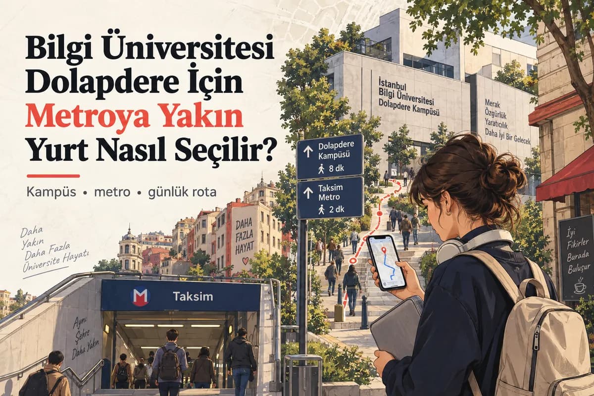 Bilgi Üniversitesi Dolapdere İçin Metroya Yakın Yurt Nasıl Seçilir?