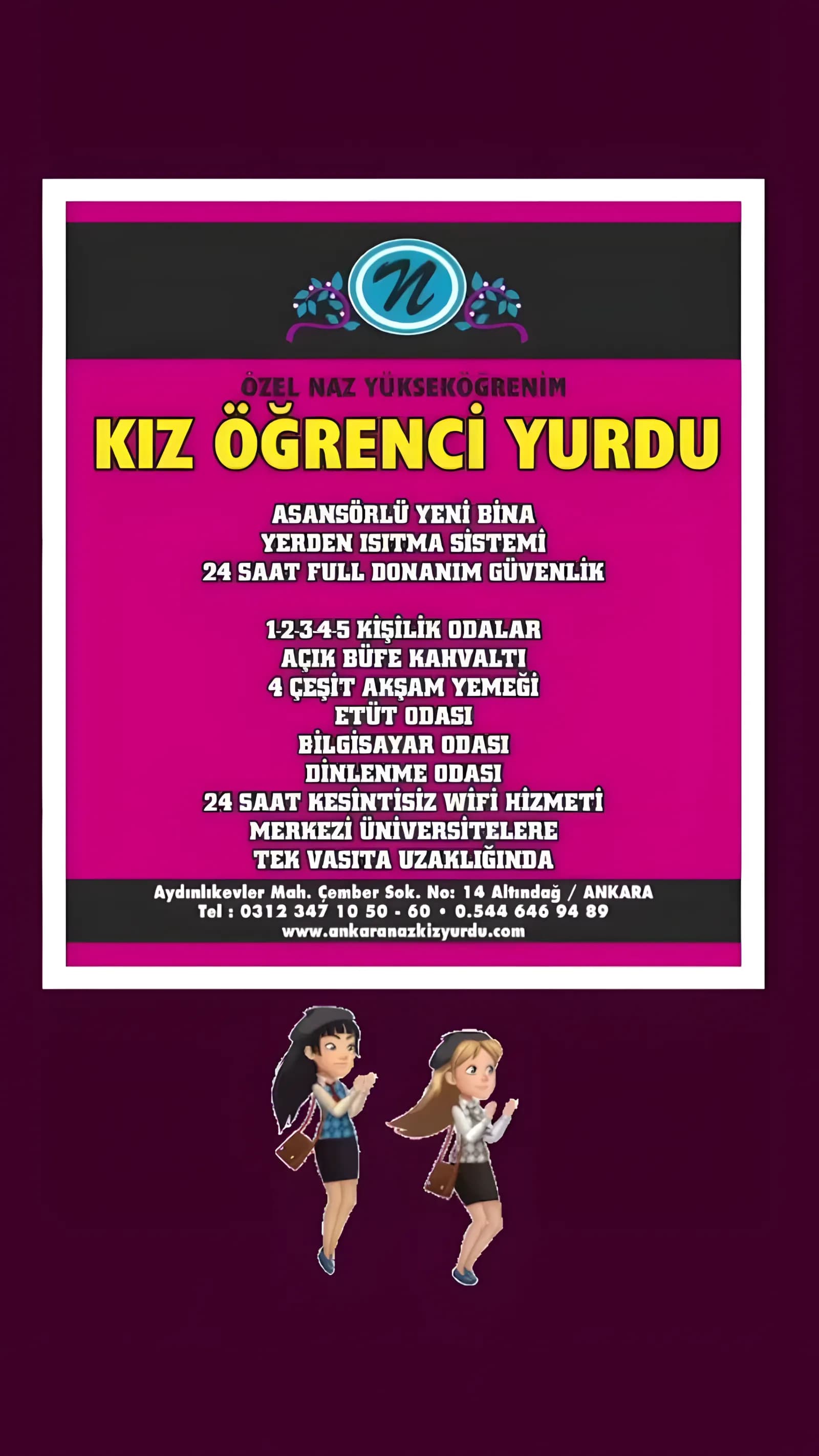 Özel Naz Yükseköğrenim Kız Öğrenci Yurdu Küçük Resim 6
