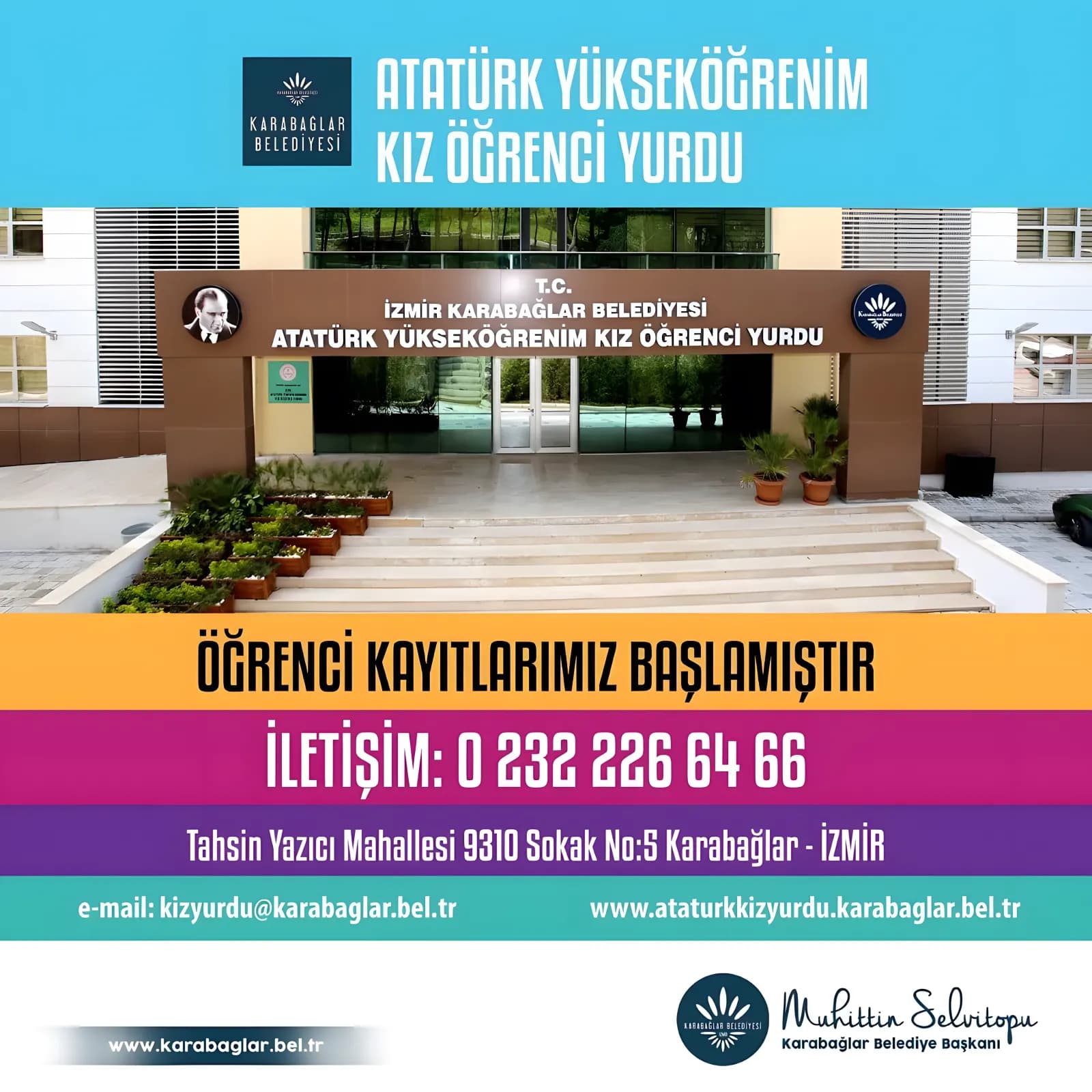 Karabağlar Belediyesi Atatürk Yükseköğrenim Kız Öğrenci Yurdu Küçük Resim 6
