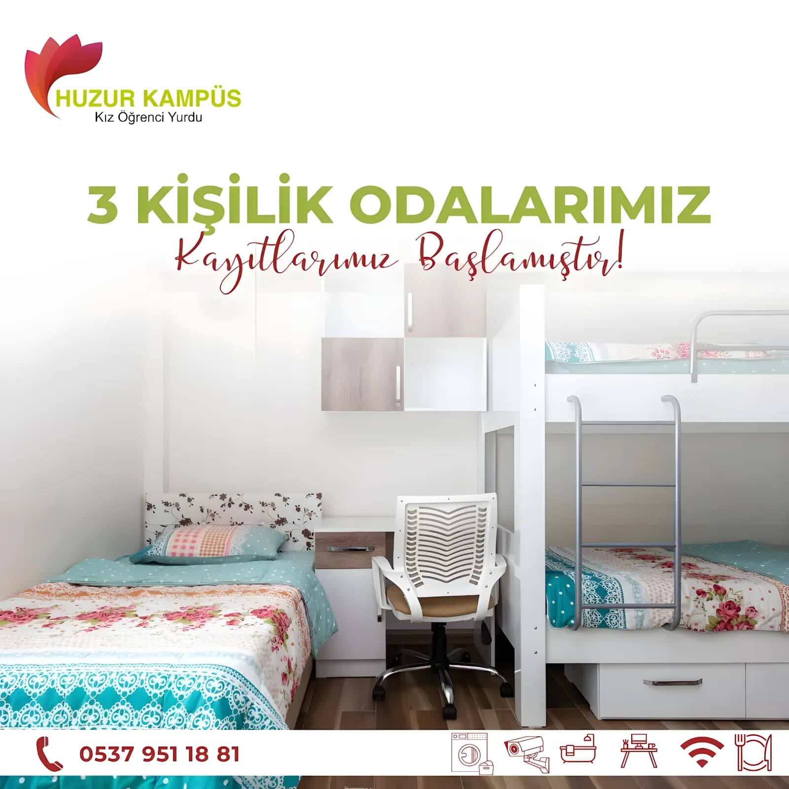 Özel Huzur Kampüs Yükseköğrenim Kız Öğrenci Yurdu Küçük Resim 6