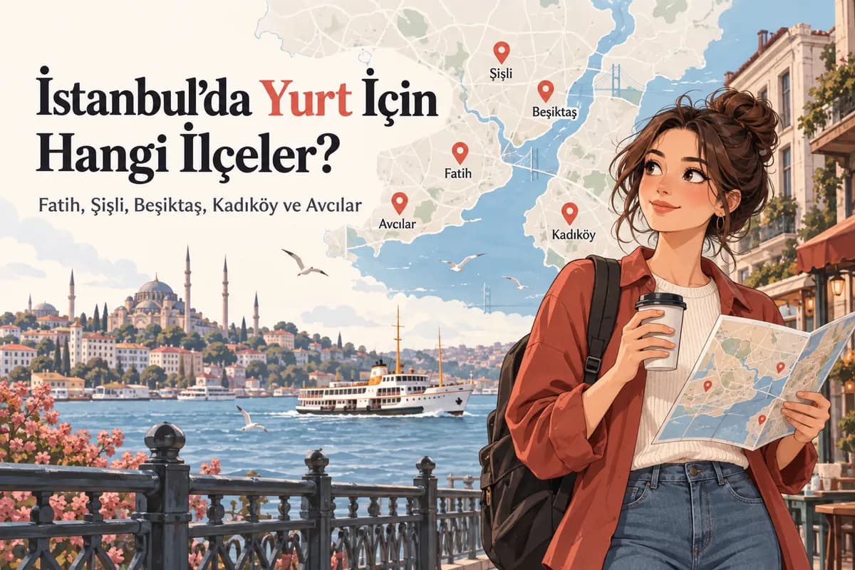 İstanbul’da öğrenci yurdu için Fatih, Şişli, Beşiktaş, Kadıköy ve Avcılar rehberi
