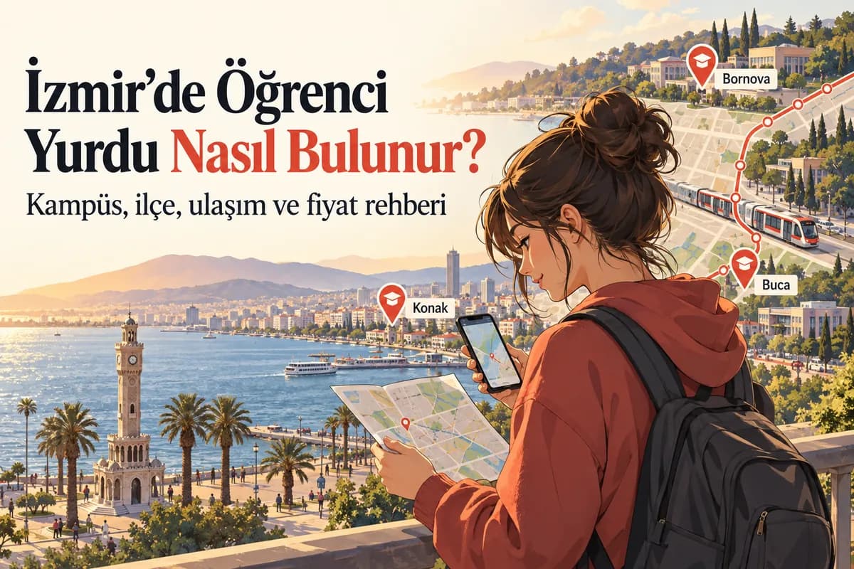 İzmir’de kampüs, ilçe, ulaşım ve fiyata göre öğrenci yurdu bulma rehberi