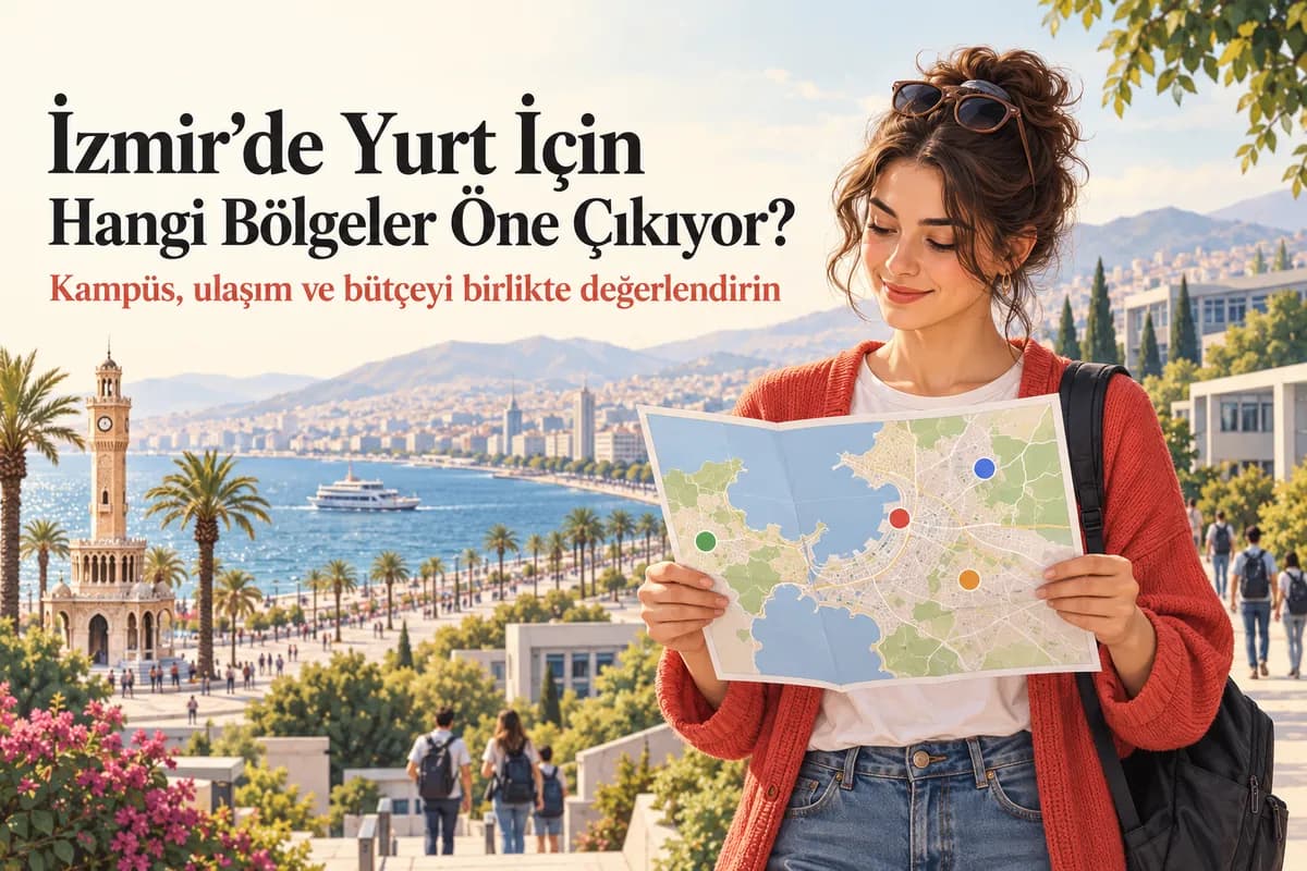İzmir’de öğrenci yurdu için öne çıkan bölgeler rehberi