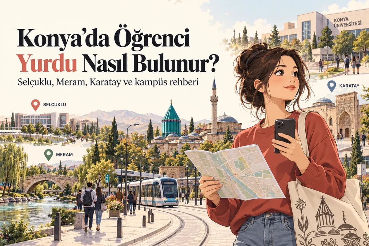 Konya’da Selçuklu, Meram ve Karatay’da öğrenci yurdu bulma rehberi