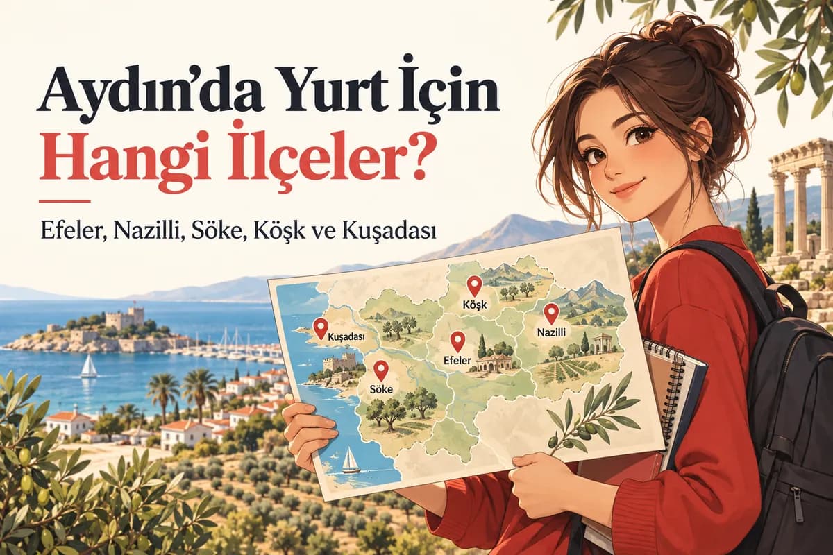 Aydın’da Efeler, Nazilli, Söke, Köşk ve Kuşadası öğrenci yurdu rehberi