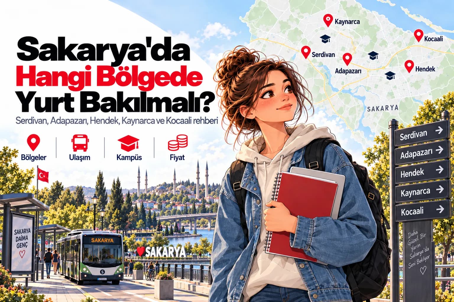 Sakarya'da Hangi Bölgede Yurt Bakılmalı? Serdivan, Adapazarı, Hendek, Kaynarca ve Kocaali