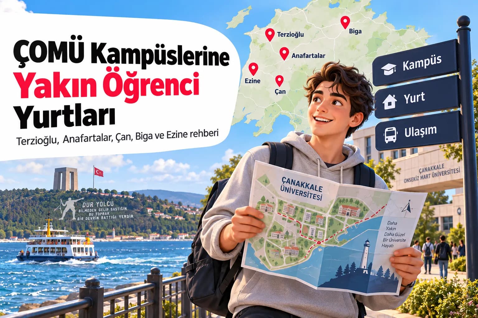 ÇOMÜ Kampüslerine Yakın Öğrenci Yurtları: Terzioğlu, Anafartalar, Çan, Biga ve Ezine