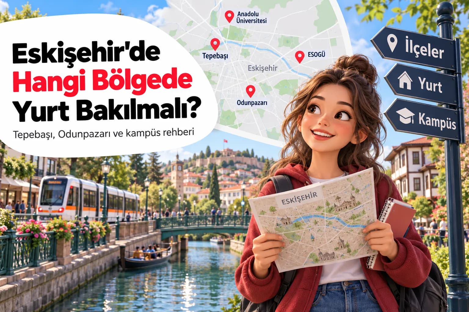 Eskişehir'de Hangi Bölgede Yurt Bakılmalı? Tepebaşı, Odunpazarı ve Kampüs Rehberi
