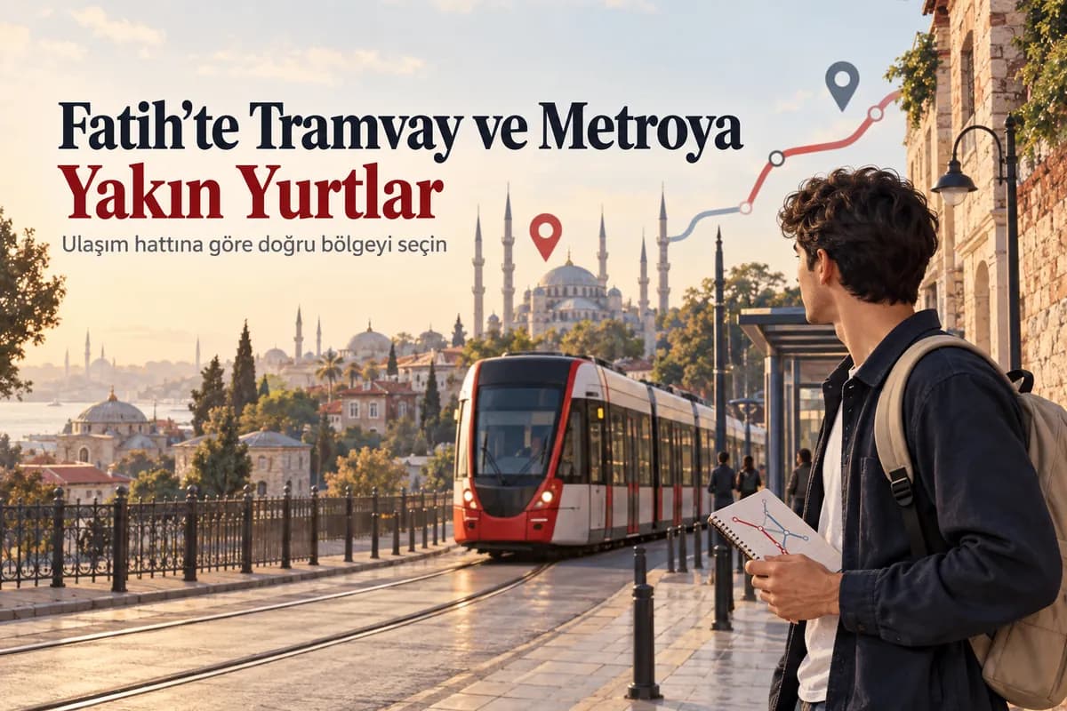Fatih’te tramvay ve metroya yakın öğrenci yurtları rehberi