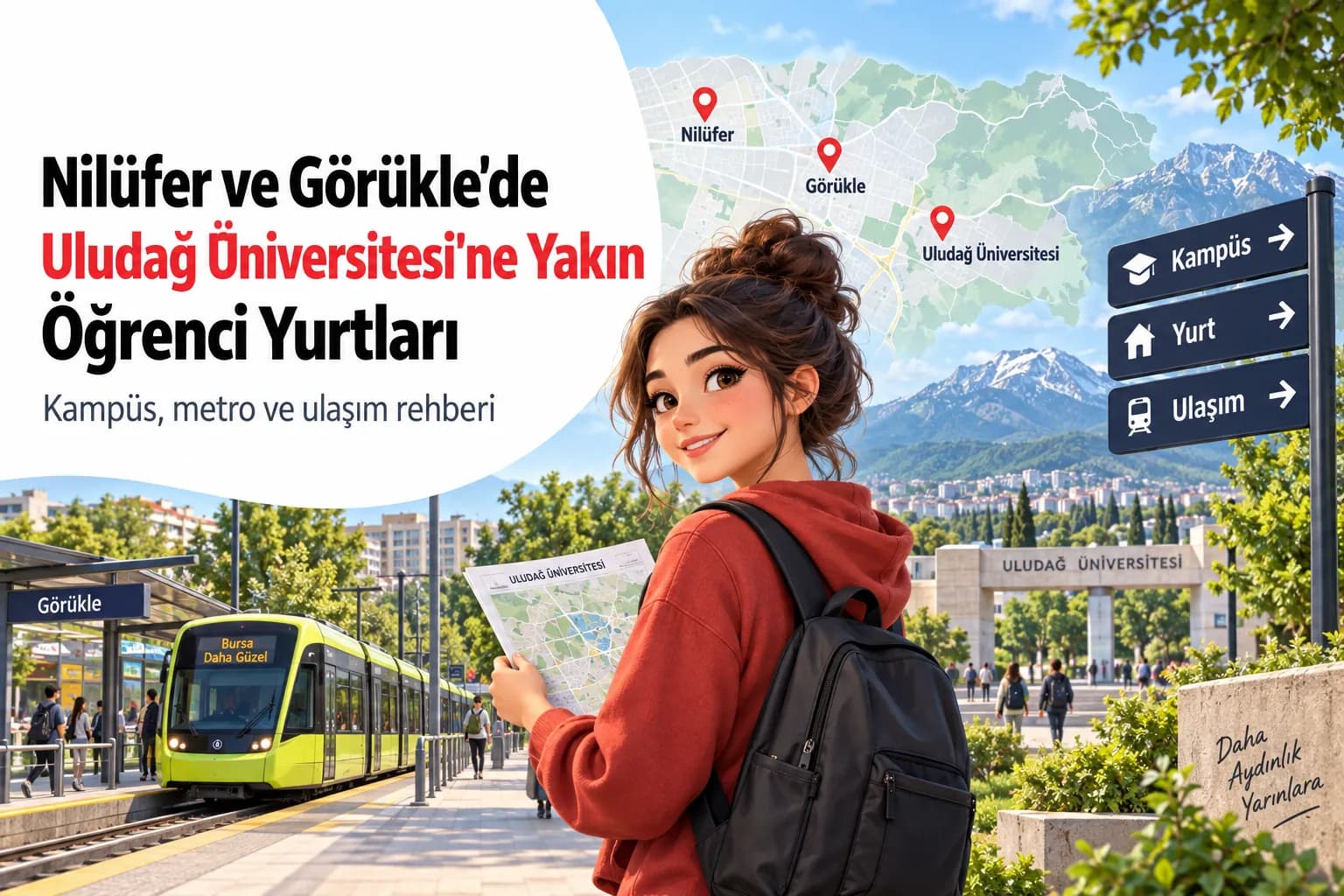 Nilüfer ve Görükle'de Uludağ Üniversitesi'ne Yakın Öğrenci Yurtları
