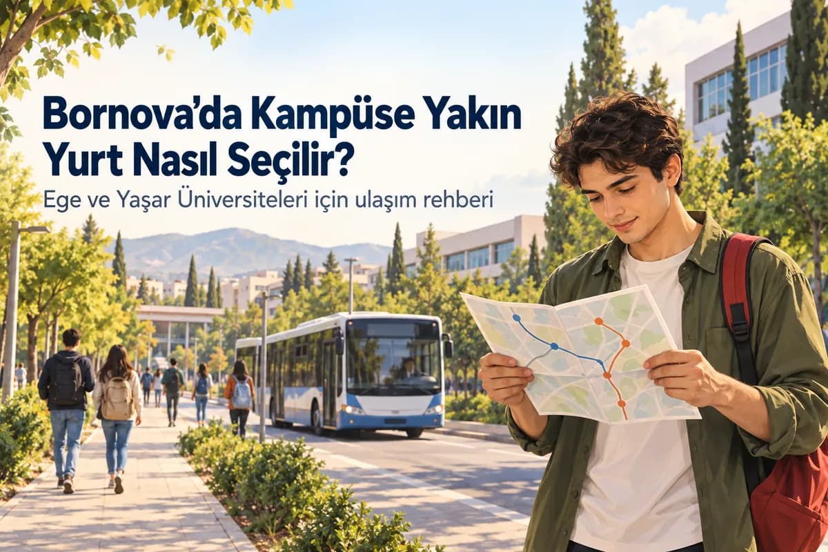 Bornova’da Ege ve Yaşar Üniversitelerine ulaşım için yurt rehberi