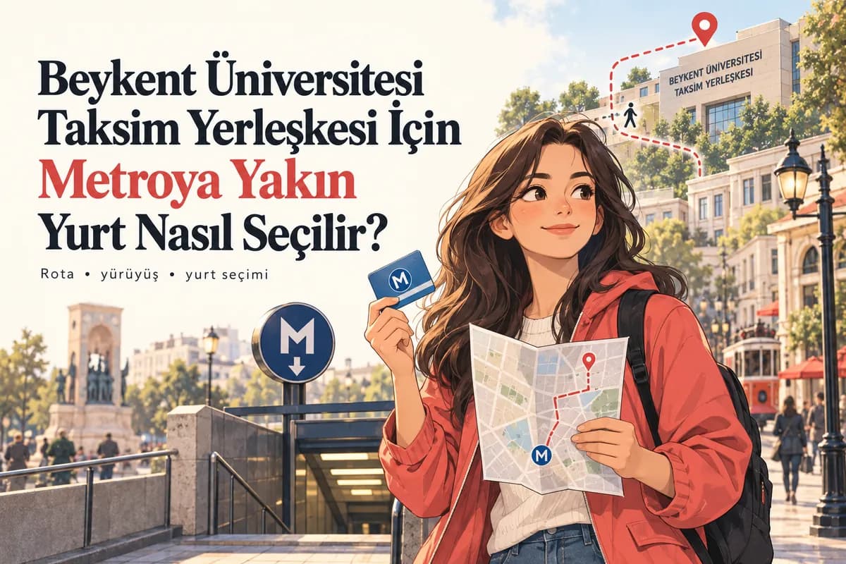 Beykent Üniversitesi Taksim Yerleşkesi için metroya yakın öğrenci yurdu rehberi