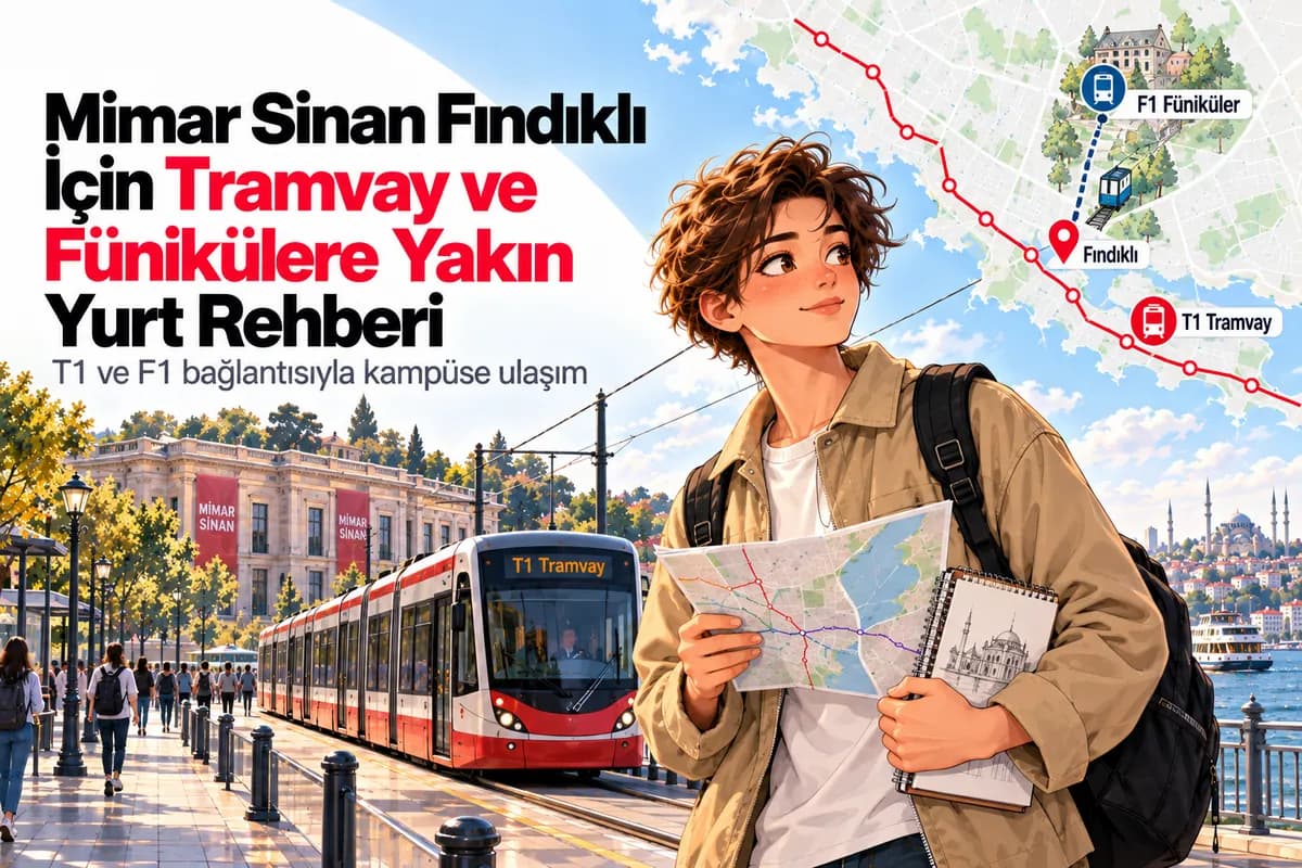 Mimar Sinan Fındıklı için tramvay ve fünikülere yakın öğrenci yurtları rehberi