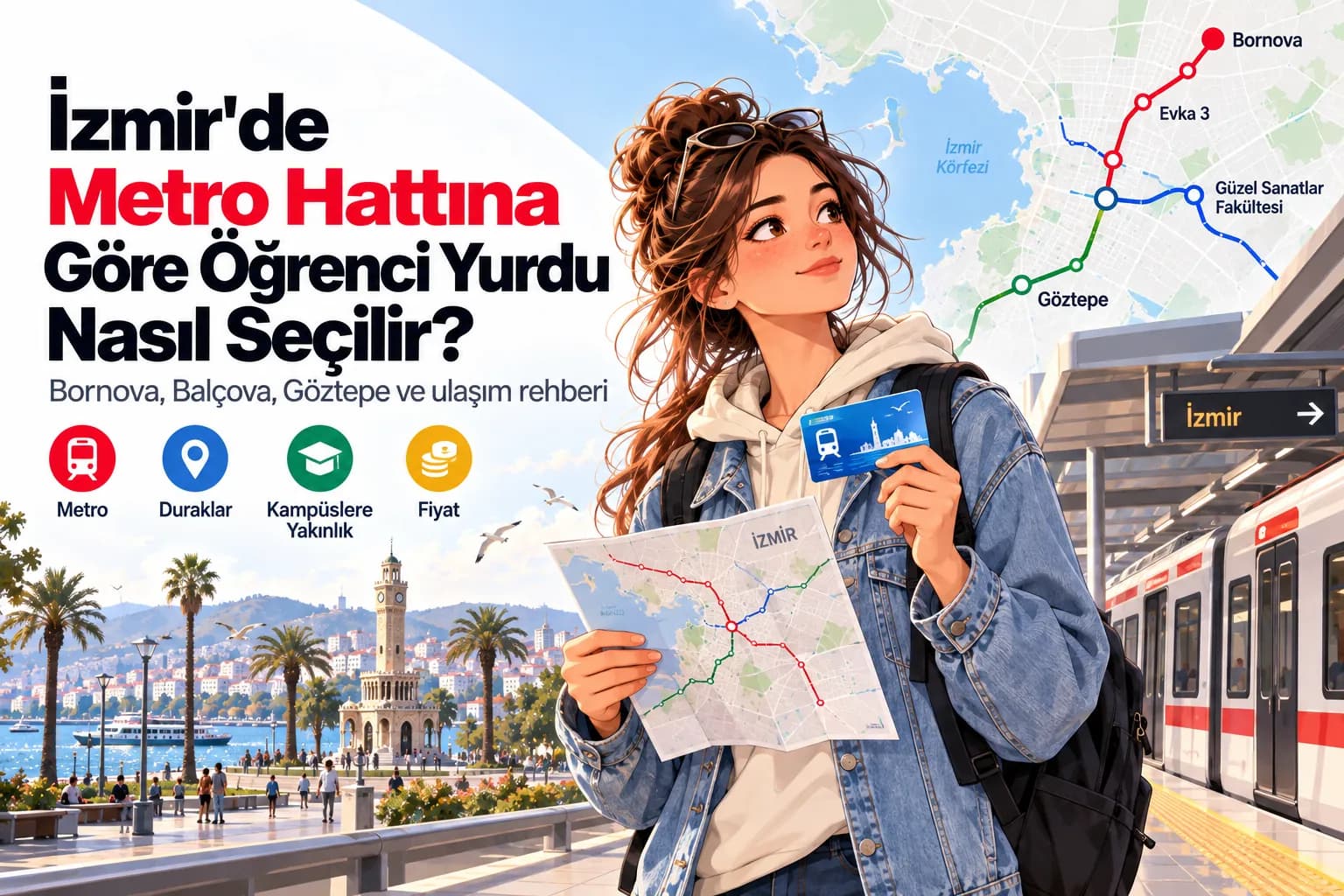 İzmir’de metro hattına göre öğrenci yurdu seçme rehberi
